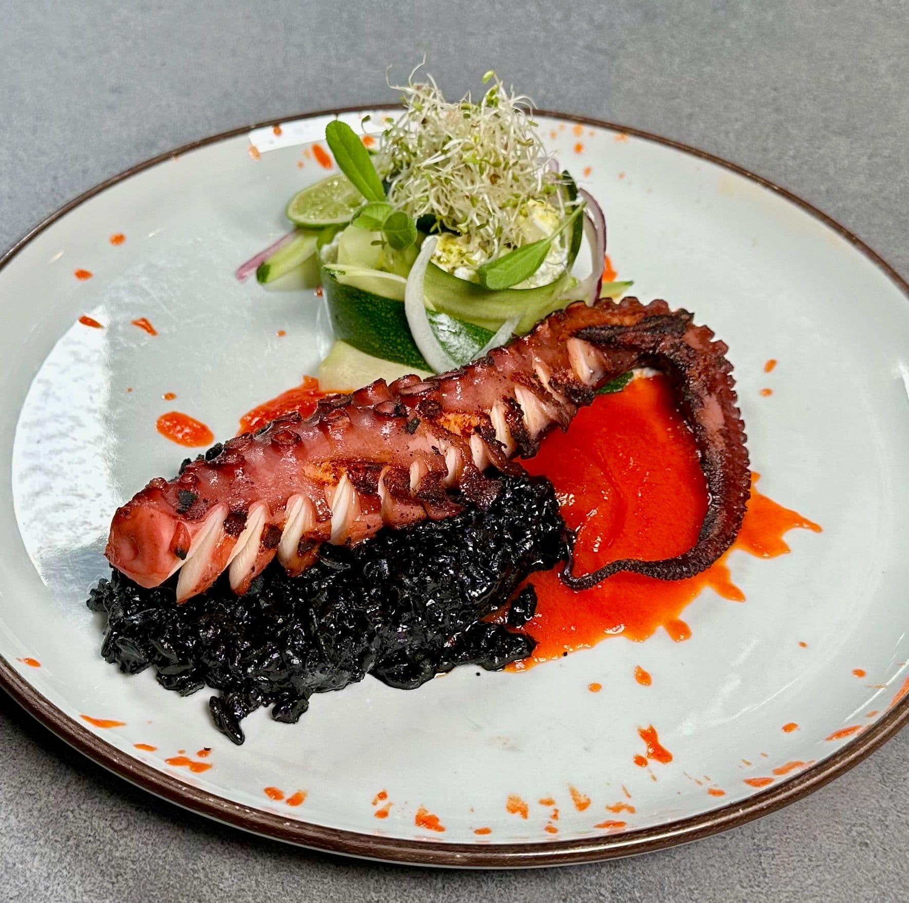 Grillet blekksprut